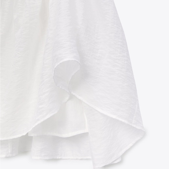 NWT. Zara Oyster White Semi Sheer Tunic/Midi Dress. Size S. - Picture 9 of 12